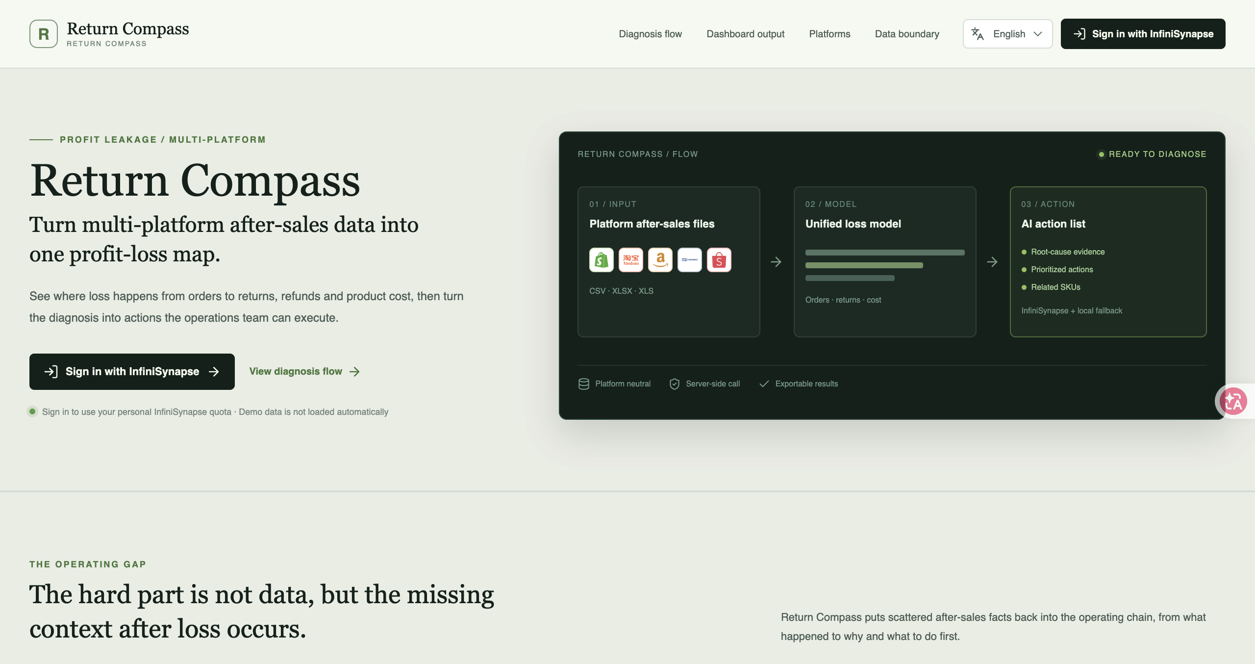 逆向罗盘（Return Compass） screenshot